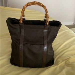 Gucci bamboo handled bag